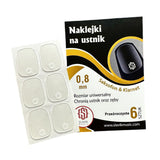 SLAVIK MUSIC 0,8mm - naklejki na ustnik (6szt) - bezbarwne