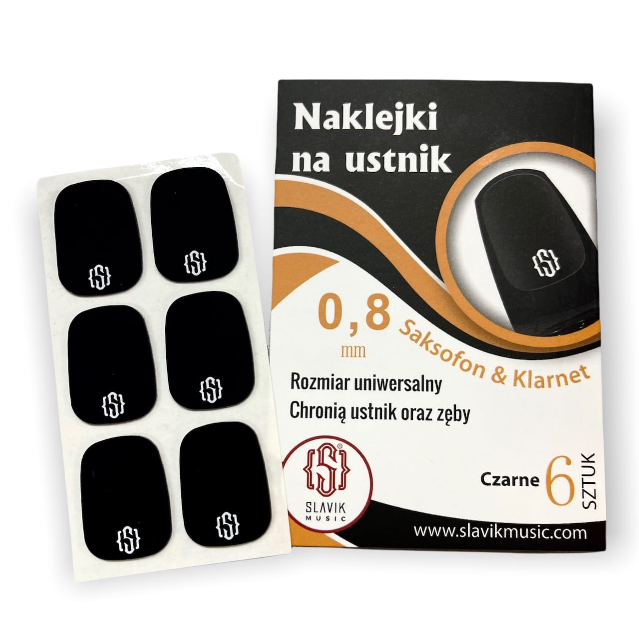 SLAVIK MUSIC 0,8mm - naklejki na ustnik (6szt)